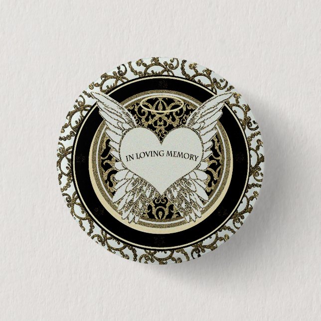 In liebevollem Gedächtnis Button (Vorderseite)