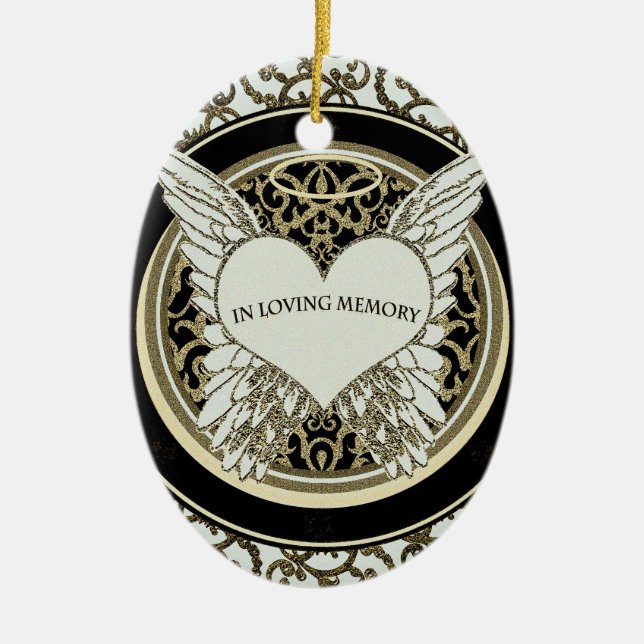 In liebevollem Gedächtnis Keramik Ornament (Vorne)