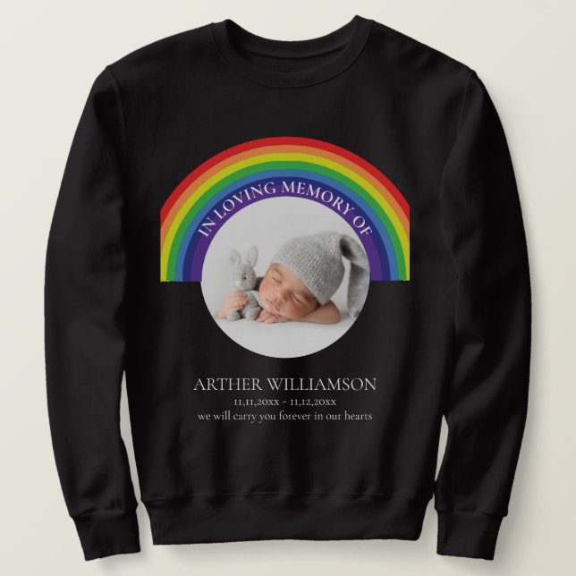 In liebevoller Erinnerung an das Foto von Kindheit Sweatshirt (Design vorne)