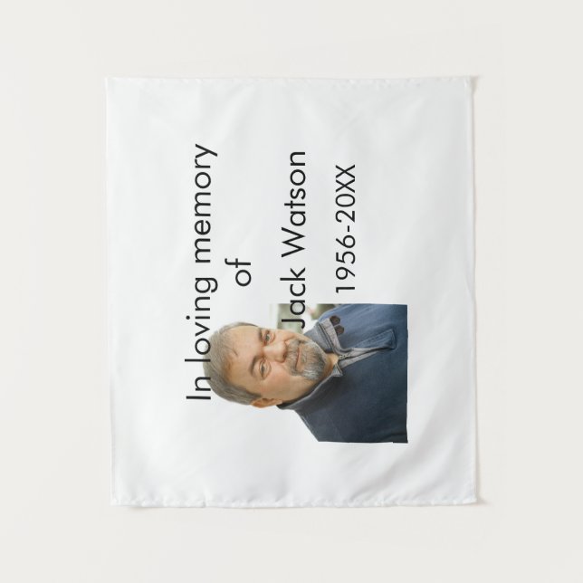 In liebevoller Erinnerung an das Jahr des Namens F Wandteppich (Vorderseite)