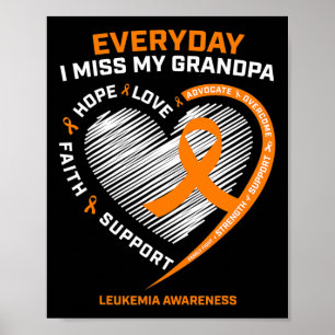 In liebevoller Erinnerung an meinen Opa Leukämie G Poster