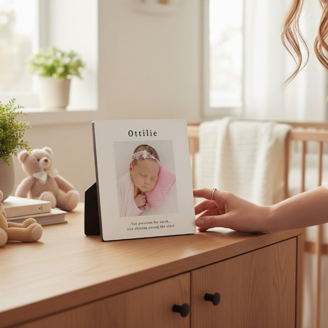 In liebevoller Erinnerung Babynamen-Display Fotoplatte (Von Creator hochgeladen)