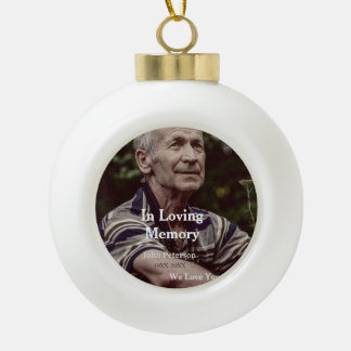 In liebevoller Erinnerung Name Jahr Trauer Gedenkh Keramik Kugel-Ornament