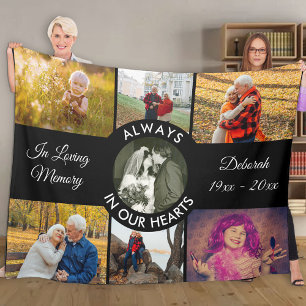 In liebevoller Erinnerung Personalisiertes Foto Fleecedecke