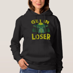 In lockerere Alien Entführung Ufo Alien Hoodie