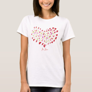 In Love Big Red Paint Heart T-Shirt