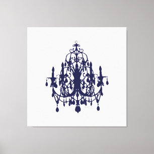 In Love Chandelier ~XLARGE 40X40 Leinwand 6,4 cm d