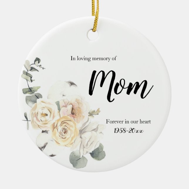 In Love Gedächtnis der Mama Ziergeschenke Keramik Ornament (Vorne)