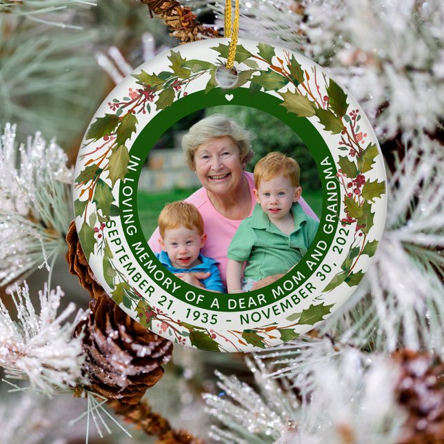 In Love Gedächtnis Mutter Oma Weihnachten Keramik Ornament (Von Creator hochgeladen)