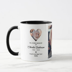 In Love Memory 2-Foto Personal Message Tasse