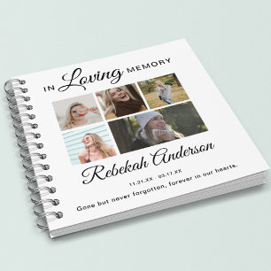 In Love Memory   5 FOTO   Memorial Guest Notizbuch
