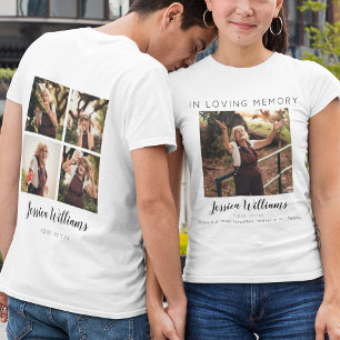 In Love Memory 5 FotoCollage Memorial T-Shirt