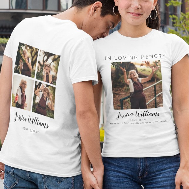 In Love Memory | 5 FotoCollage | Memorial T-Shirt (Von Creator hochgeladen)