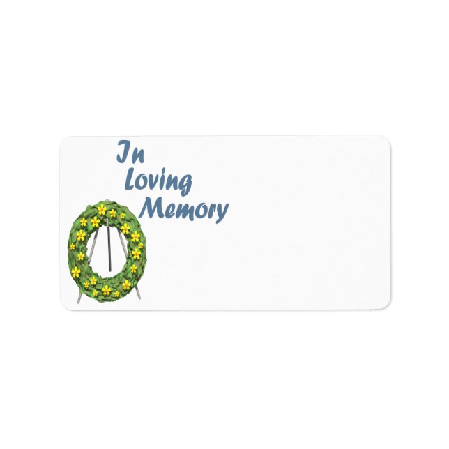 In Love Memory Adressaufkleber (Vorne)