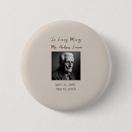 In Love Memory Beerdigung Gedächtnisehre zu wahren Button