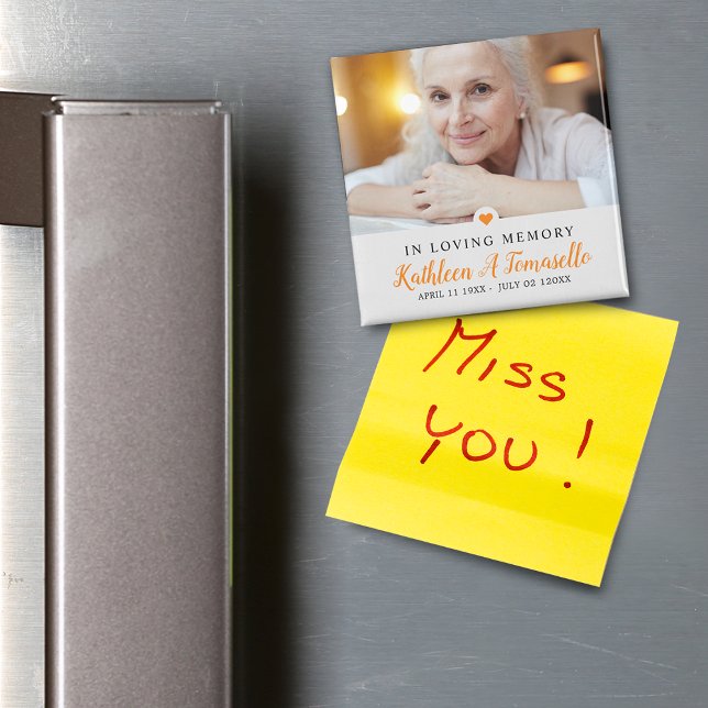 In Love Memory Beileid Foto Magnet (In Loving Memory Sympathy Photo Magnet)