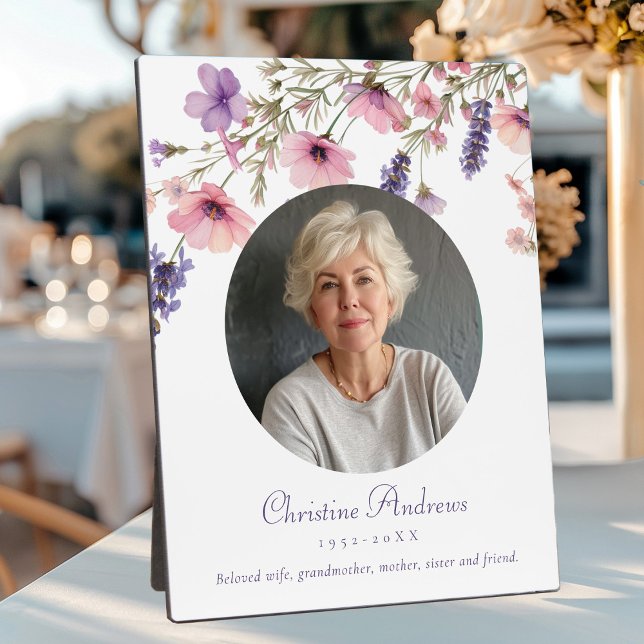 "In Love Memory" Blume Foto Beerdigung Gedenkstätt Fotoplatte (Von Creator hochgeladen)