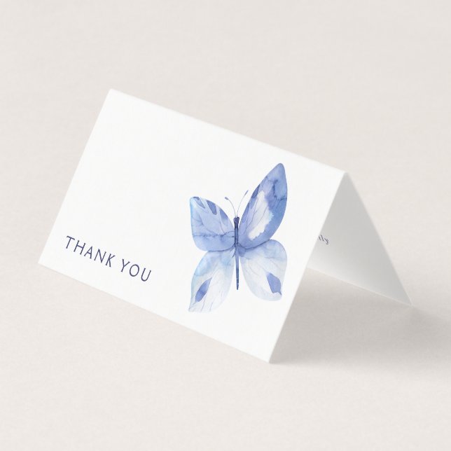 In Love Memory Butterfly Bestattungskarte (Vorderseite)