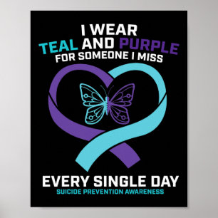 In Love Memory Butterfly Vater Suizidprävention Poster