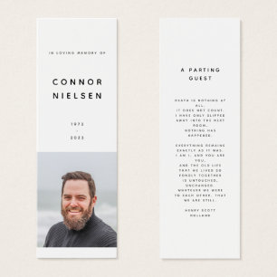 In Love Memory Celebration of Life Card