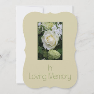 In Love Memory/Celebration of Life Invitation Ankündigung