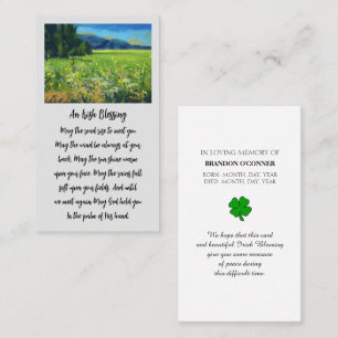 In Love Memory Countryside Sympathy Card Visitenkarte