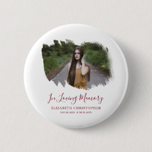 In Love Memory Custom Foto Memorial Beerdigung Button