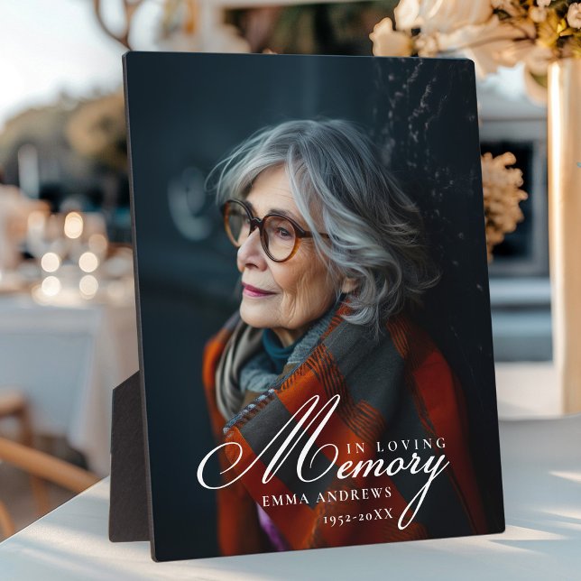 "In Love Memory" Foto Beerdigung Gedenkstätte Fotoplatte (Von Creator hochgeladen)