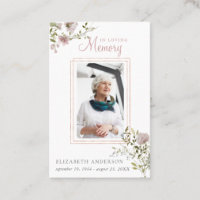 In Love Memory | Foto Beerdigungskarte