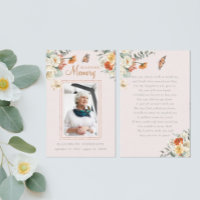 In Love Memory | Foto Beerdigungskarte