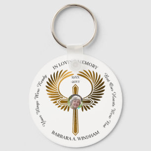 In Love Memory Foto behalten Sie sich vor, mit Flü Schlüsselanhänger