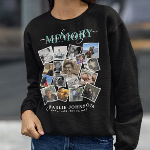 In Love Memory Foto Collage Memorial Sweatshirt