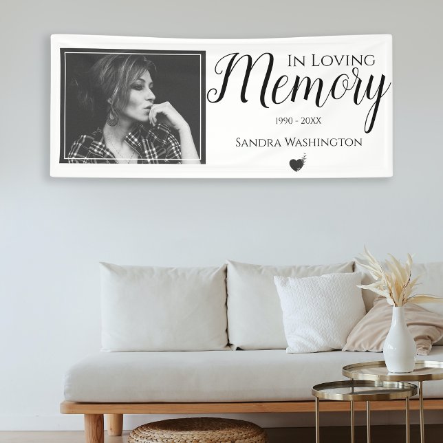 In Love Memory | Foto-Gedenkdienst Banner (Von Creator hochgeladen)