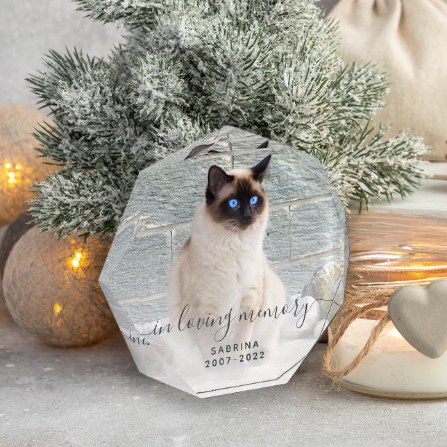 In Love Memory Foto Gray Script Pet Memorial (Von Creator hochgeladen)