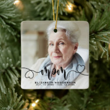 In Love Memory Foto Mama Keramik Ornament