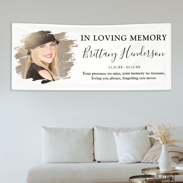 In Love Memory | Foto-Memorial-Banner Banner (Von Creator hochgeladen)