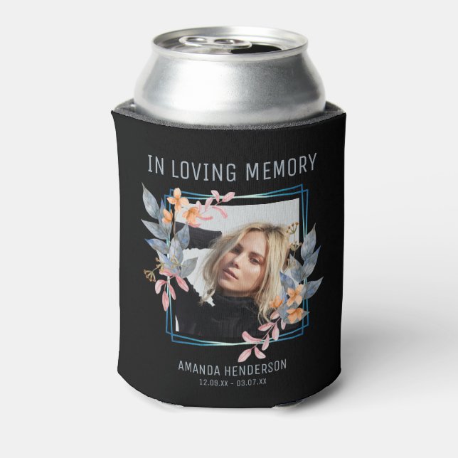 In Love Memory | Foto Memorial Can Cooler Dosenkühler (Kanne Rückseite)