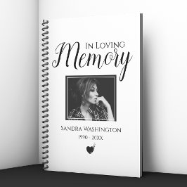 In Love Memory | Foto Memorial Guest Notizblock