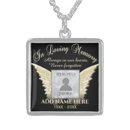 In Love Memory Foto silber plattierte Kette Sterling Silberkette