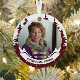 In Love Memory Foto Weihnachten Ornament Aus Metall