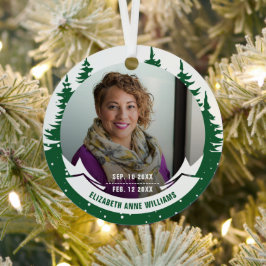 In Love Memory Foto Weihnachten Ornament Aus Metall