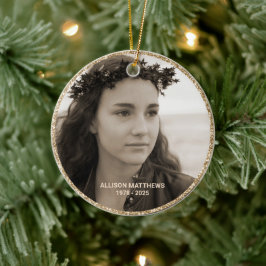 In Love Memory Foto Wings Memorial Keramik Ornament