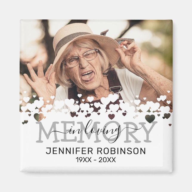 In Love Memory Funeral Gefallen Magnet (Vorne)