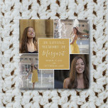 In Love Memory Funeral Memorial Foto Collage Button<br><div class="desc">Erinnern Sie sich an einen geliebten mit diesem wunderschönen modernen in liebevoller Erinnerungsschaltfläche. Mit 4 Instagram-Fotografien Ihres Familienmitglieds oder Freundes, eine elegante Vorlage mit der Überschrift 'In liebevoller Erinnerung' ihren Namen in handgeschriebenem Kalligraphieskript-Schriftart und die Daten. Ideal für Gäste, die im Gedächtnis oder als Hommage an eine Beerdigung oder Gedenkfeier...</div>