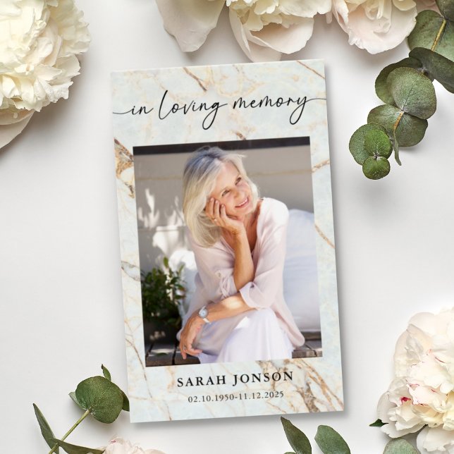 In Love Memory Funeral Memorial Prayer Card (Von Creator hochgeladen)