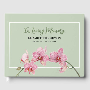 In Love Memory Funeral Wasserfarbe Hydrangea Gästebuch