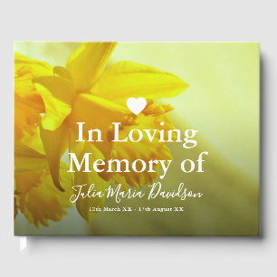 In Love Memory Gedenkstätte für Beerdigungen Gästebuch