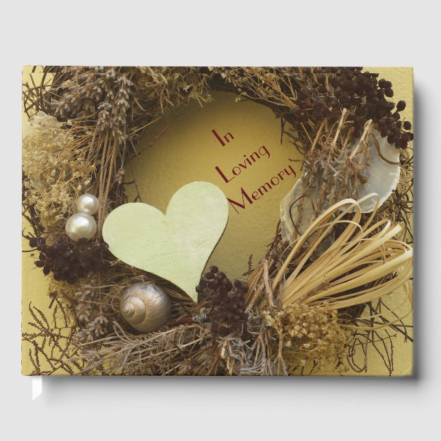 In Love Memory Guest Book: Funeral Guest Book Gästebuch (Vorderseite)