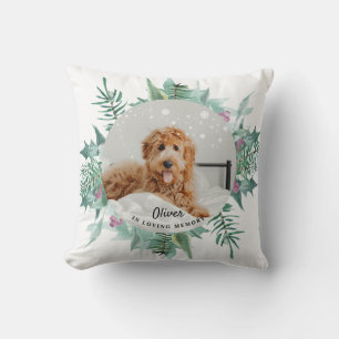 In Love Memory Hund Pet Foto Weihnachten Kissen