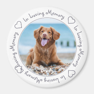 In Love Memory Keepake Pet Memorial Hund Magnet